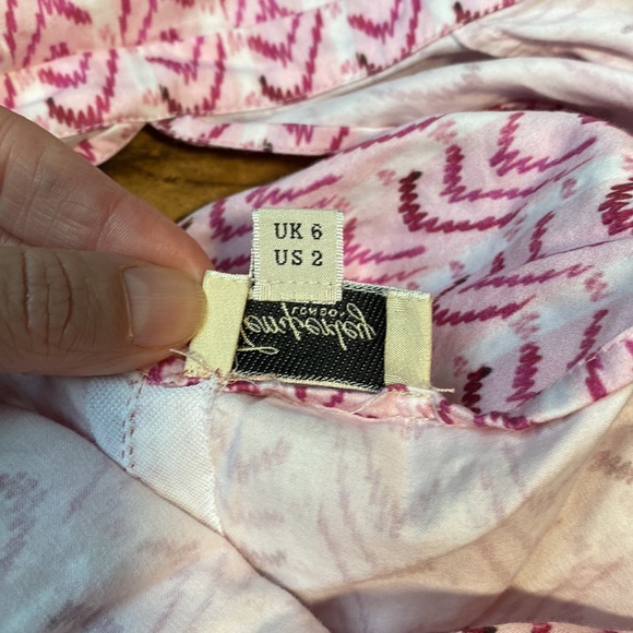 Temperley London Poet Tea Length Embroidered Dress Pink Eyelet Midi Small 4 - Picture 10 of 17